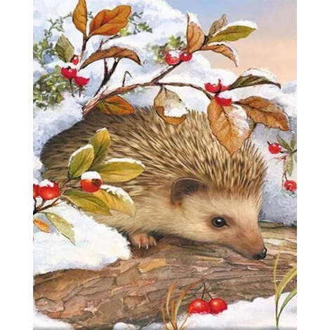 Winter Hedgehog (40 x 50)