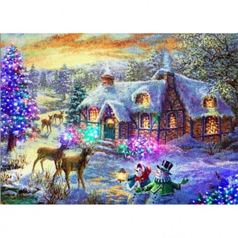 Christmas Cottage (50 x 70 picture size)