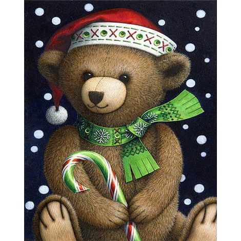 Christmas Bear (40 x 50 actual picture size)
