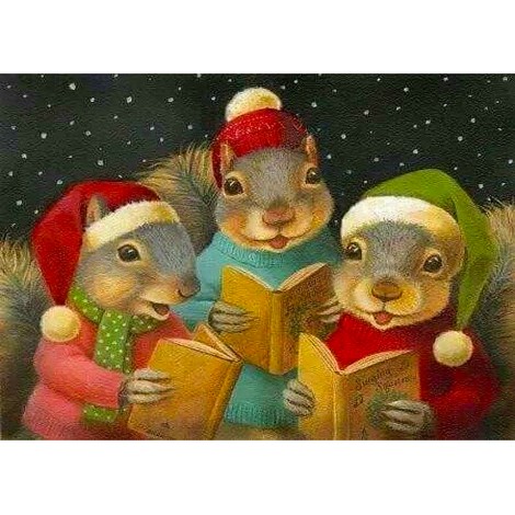 Carol Singing Mice (50 x 70 actual picture size)