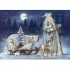 Blue Santa (50 x 70)
