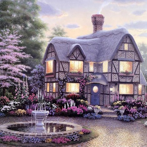 Thatched House (50 x 50 actual picture size)