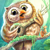 Musical Owl (50 x 50 actual picture size)