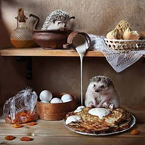 Making A Mess (50 x 50 actual picture size)