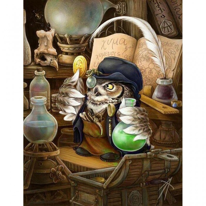 Magic Owl 43 x 56 pi...