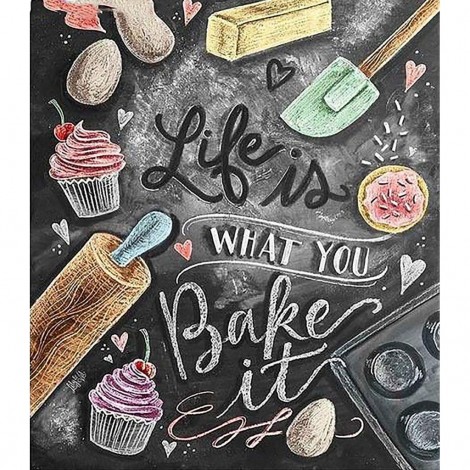 Life Is What You Bake It 48 x 55 picture size