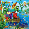 Gone Fishing(50 x 50 actual picture size)