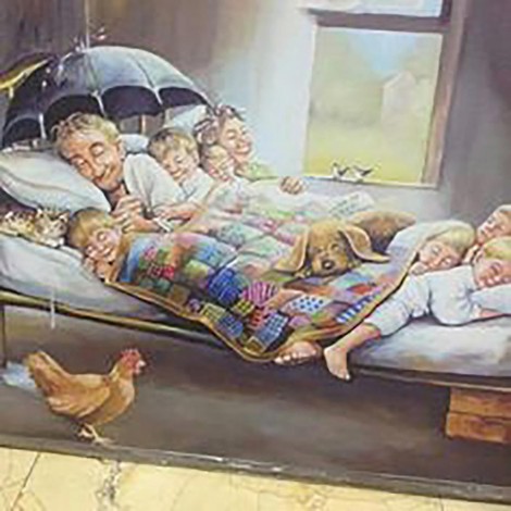 Family Sleeping (50 x 50 actual picture size)