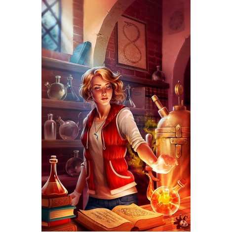 Mixing The Orange Potion (45 x 70 actual picture size)
