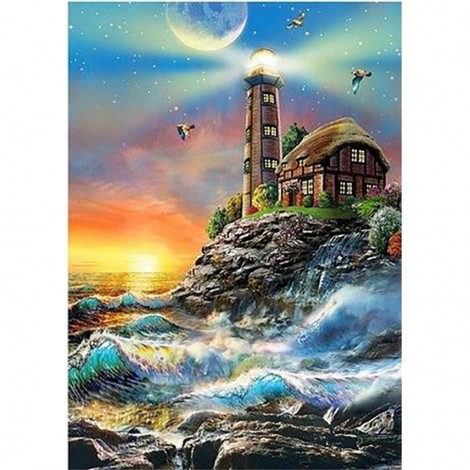 Clifftop Lighthouse (50 x 70 actual picture size)