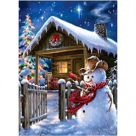 Snowman Cabin (44 x 60 picture size)