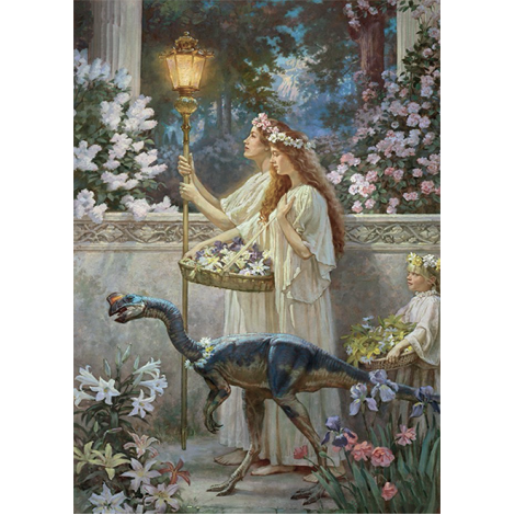 Walking the dinosaur (50 x 70)