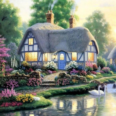 Thatched Cottage 1 ( 57 x 57 picture size )