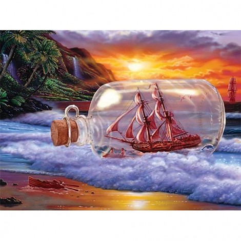 Ship In A Bottle 64 x 48 picture size