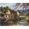 Landscape with bridge. 50 x 40 picture size