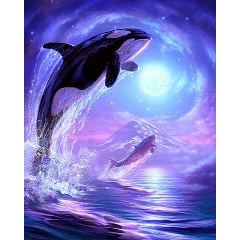 Jumping Whales (40 x...