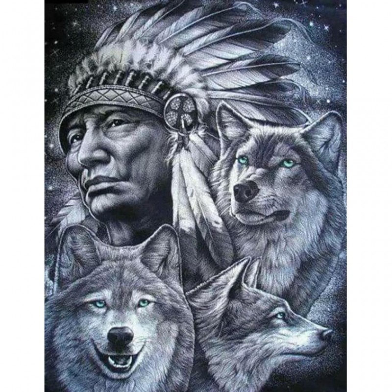 Indian wolf (50 x 50...