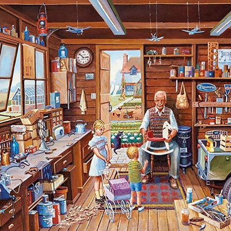 In The Workshop (50 x 50)