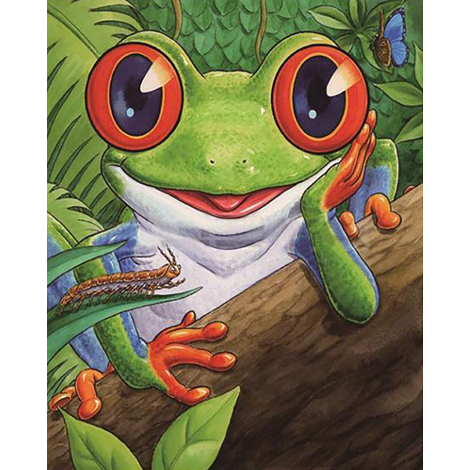 Happy Frog (40 x 50 actual picture size)