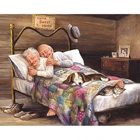Grandparents sleeping 63 x 50 picture size