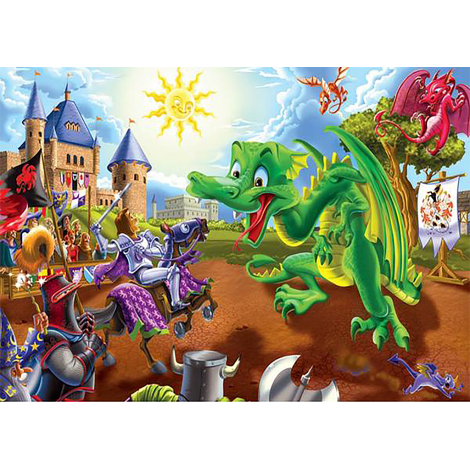 Fighting Dragon (50 x 70 actual picture size)