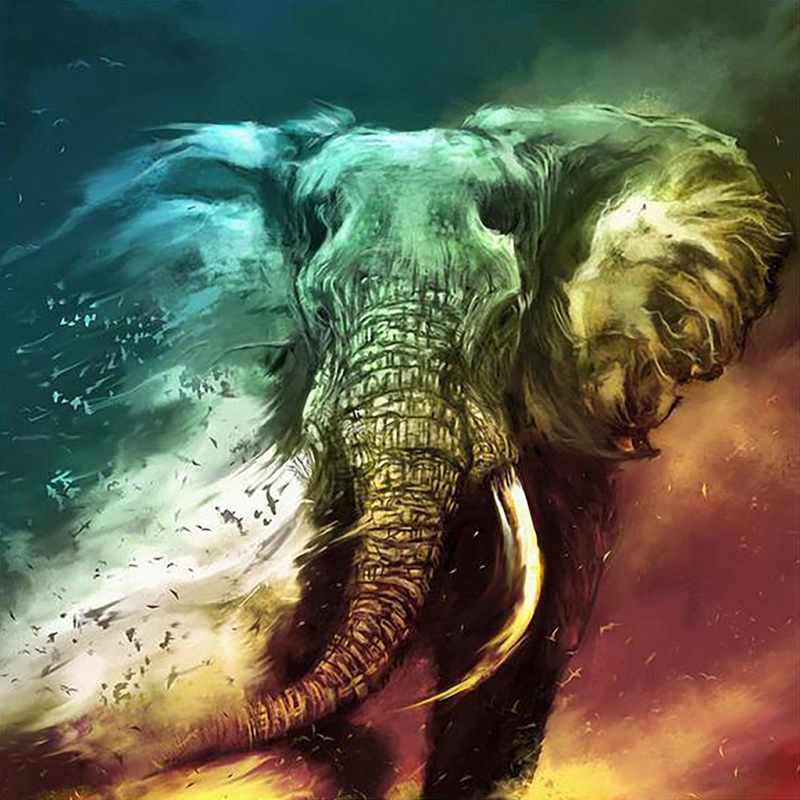 Elephant In A Storm ...
