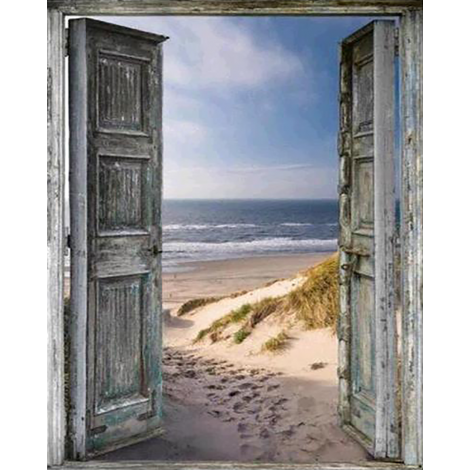 Door To The Beach (40 x 50 actual picture size)