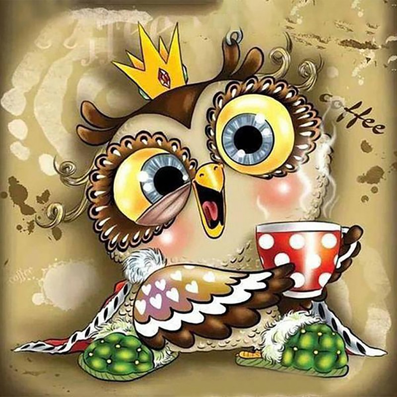 Crazy Owl (50 x 50 a...