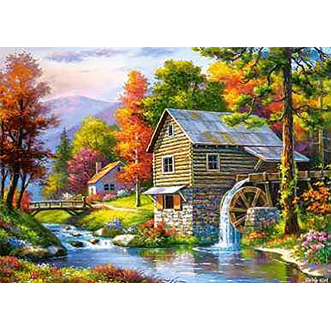 Country Watermill (50 x 70)