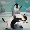 Dancing Penguins (50 x 50 actual picture size)