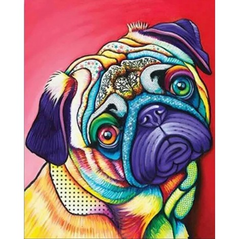 Colourful Dog 4 (40 x 50)