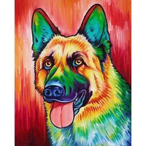 Colourful Dog 10 (40 x 50)