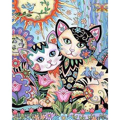 Colour Cats (40 x 50)