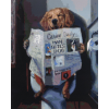 Clever Dog (40 x 50 actual picture size)