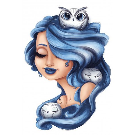 Blue Haired Girl (40 x 60 actual picture size)