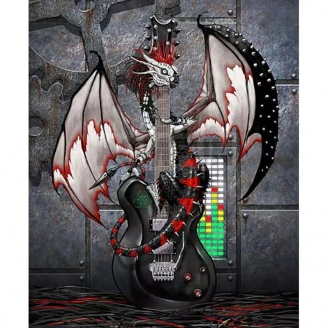 Black Dragon Guitar (50 x 60 actual picture size)