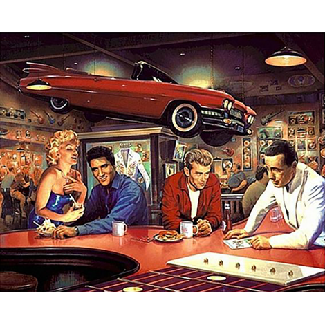 Breakfast With The Stars (40 x 50 actual picture size)