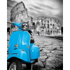 Blue Scooter (40 x 50 actual picture size)
