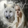 Beauty and the wolf (50 x 50 picture size)