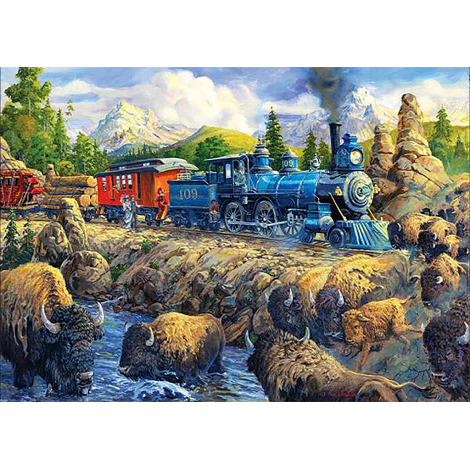 American Steam Train (50 x 70 actual picture size)