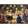 Christmas Mice Playing (50 x 70 actual picture size)