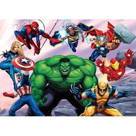 Superheroes (50 x 70)